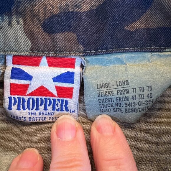 U.S. Marines Combat Coat Camo Jacket Propper Men's Tactical Size Large Long - Picture 5 of 9